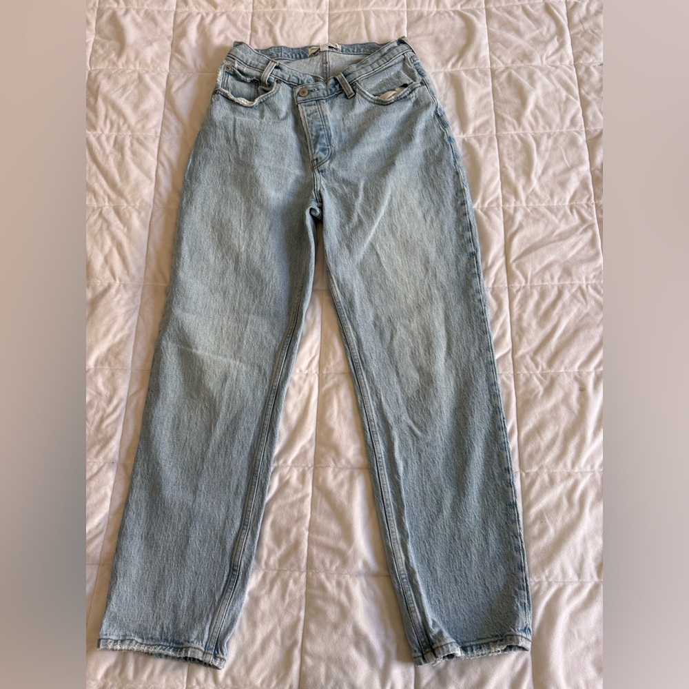 Abercrombie & Fitch Light Blue Straight Leg Jeans
